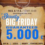 Páteční Big Bounty na Cínovci garantuje €5.000