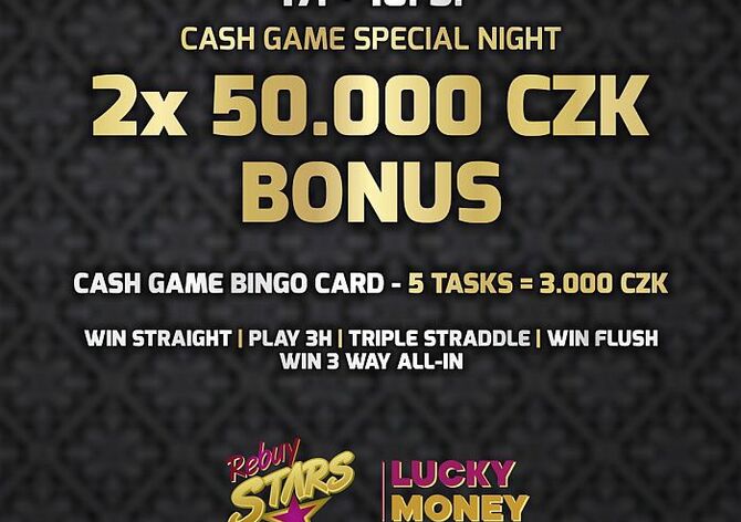 Víkendová cash game na Savarinu s bonusem 100.000 korun jede od pátku! 