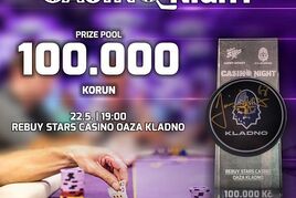 RS CASINO NIGHT Kladno: Unikátní trofej podepsaná Jardou Jágrem i 100.000! Už dnes!