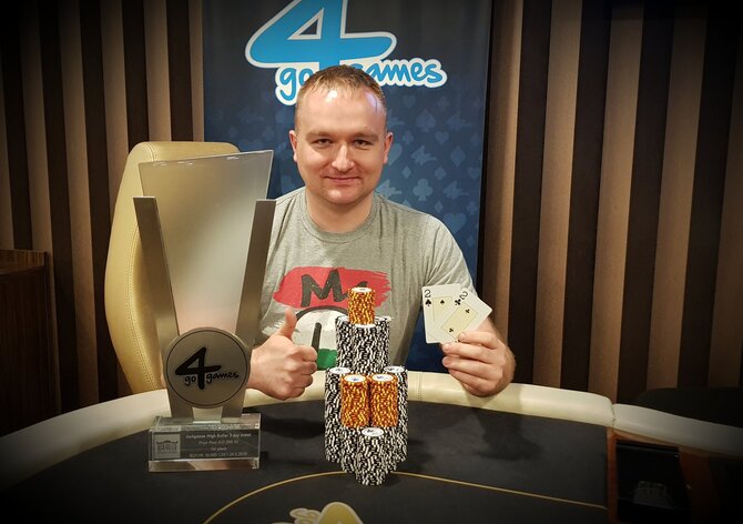 Trofej z Go4games High Rolleru odváží do Polska Marcin Jaworski