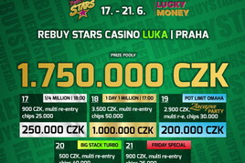 Celkem 1.750.000 Kč v pěti dnech? Nabité turnaje od pondělí na Lukách! 