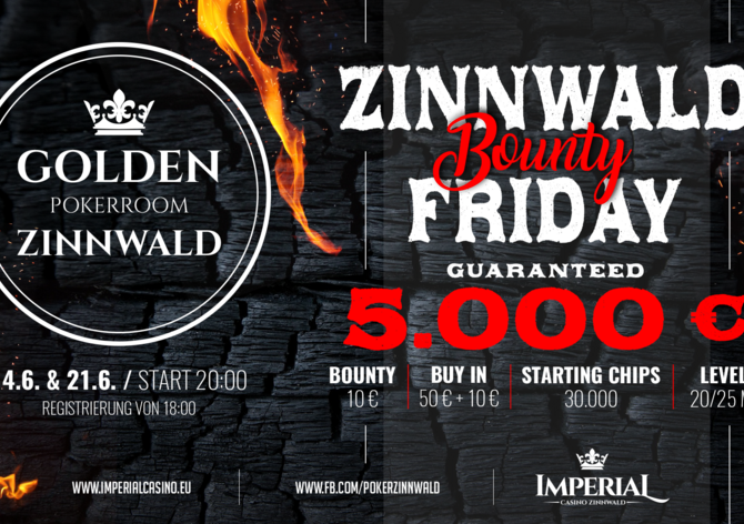 Casino Imperial Zinnwald €5K GTD: Poslední turnaj před prázdninami