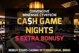 RS Brno: Extra Cash Game Bonusy každý čtvrtek večer! 