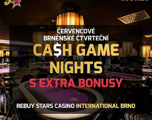 RS Brno: Extra Cash Game Bonusy každý čtvrtek večer! 