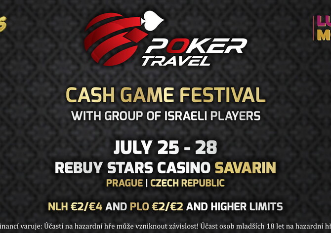 Vyšší limity na NLH i PLO: Izraelci od čtvrtka 25. července na CG v Savarinu!