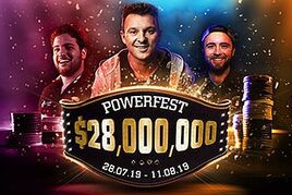 Powerfest na partypokeru přináší celkovou garanci $28 milionů!