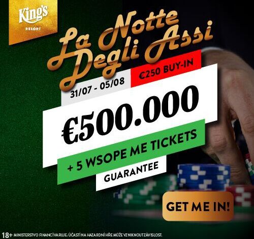 Do King’s míří Italové, Main Event garantuje €551.750!