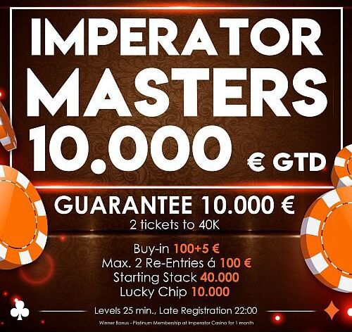 Casino Imperator má co nabídnout i poslední víkend v srpnu, hraje se o více než 300.000 Kč!