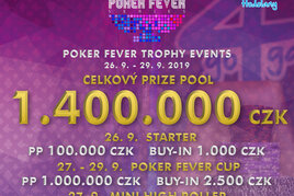 Záříjový Poker Fever přiváží do Olomouce celkový prizepool 1,4M!