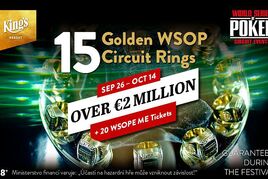 Monster stack, High Rollery i Main Event WSOPC. V King&#039;s se hraje tento týden o více než €1,5M!