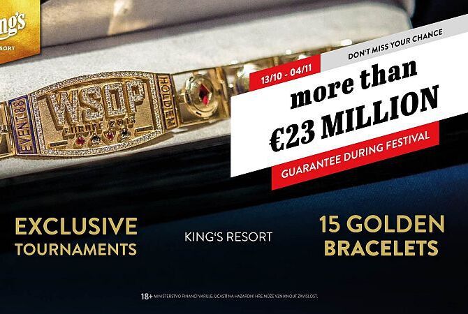 King's: Druhý týden WSOPE bude ve znamení €100K HR, PLO ale i Main Eventu