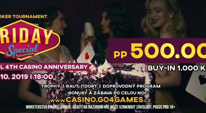 G4G Hodolany: Narozeninový týden a navýšené prizepooly: 100K, 500K, 250K...