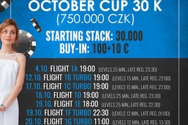Víkendový October Cup v Dolním Dvořišti nese garanci €30.000!