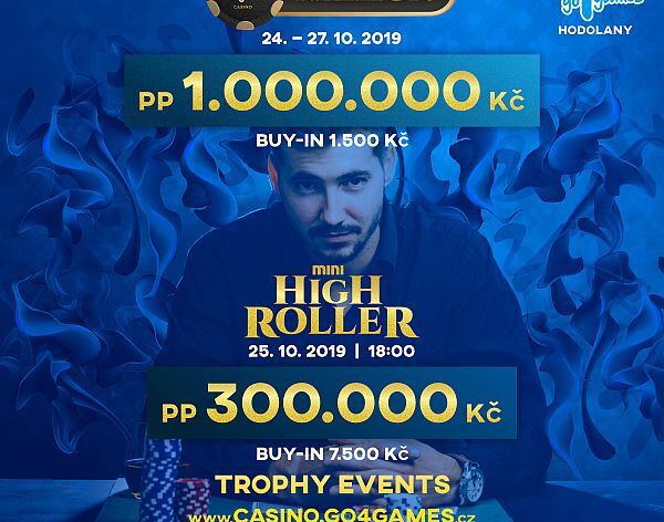 V Hodolanech zakončí říjen festivalem Go4games Million. Nechybí ani Mini High Roller!
