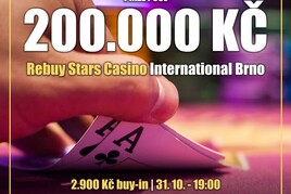 Turnaj jako Brno: O lákavých 200.000 Kč ve čtvrtek v brněnském Rebuy Stars!