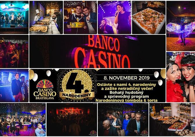 Banco Casino rozdává €120.000 a v Bratislavě budou slavit 4. narozeniny!