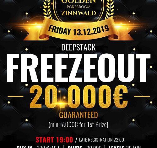 Skutečný freezeout, skutečná garance. Na Cínovci v pátek o rekordních €20.000