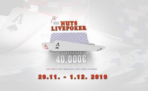 Grand Casino Aš: Víkendový Nuts Livepoker Cup garantuje €40.000 