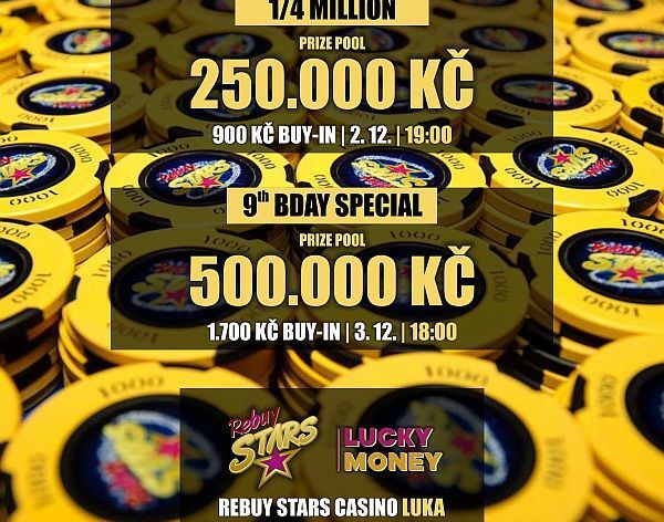 Přijďte na pražská Luka v pondělí a úterý zabojovat o 750.000 Kč! 