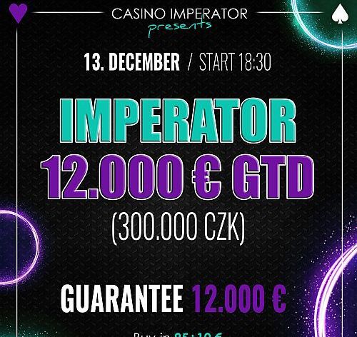 Páteční program v Imperatoru nabízí garanci 300.000 Kč!