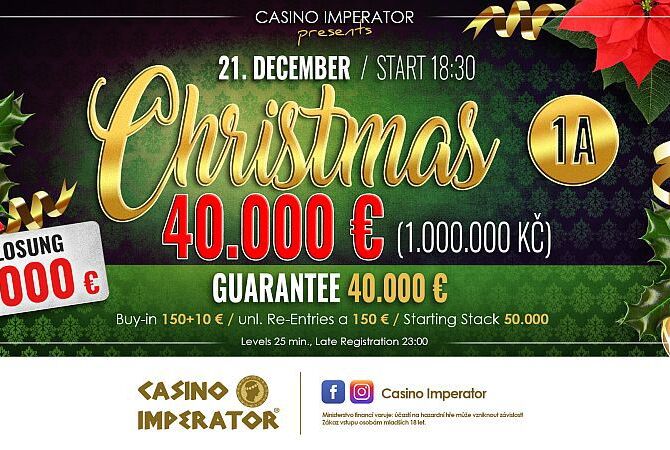 Milion ve hře! V Imperatoru startuje o víkendu Christmas €40.000 GTD!