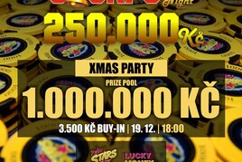 Xmas Party na Lukách ve čtvrtek s turnajem o 1.000.000 Kč a Jackpoty 250.000 Kč!
