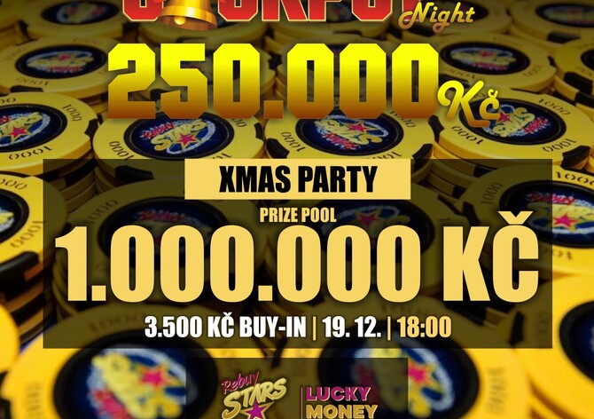 Xmas Party na Lukách ve čtvrtek s turnajem o 1.000.000 Kč a Jackpoty 250.000 Kč!