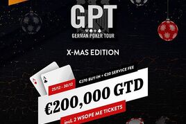 Už od středy! Vánoční edice German Poker Tour garantuje €200.000!