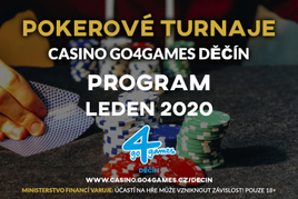 Pokerové turnaje v Go4games Děčín v lednu 2020