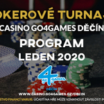Pokerové turnaje v Go4games Děčín v lednu 2020