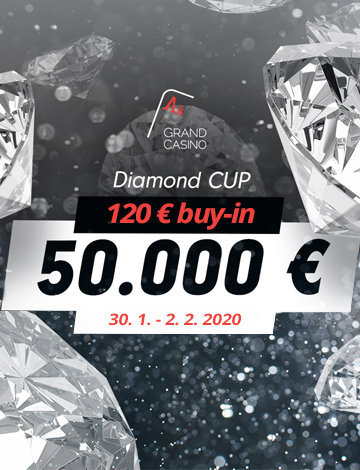 Grand Casino Aš: Již zítra startuje Diamond Cup o €50.000!