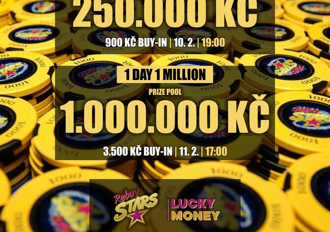 Přijďte na pražská Luka v pondělí a úterý zabojovat o 1.250.000 Kč! 