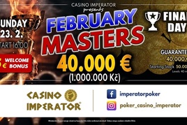 February Masters v Imperatoru garantuje 1.000.000 Kč