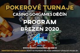 V březnu si v Go4games Děčín zahrajete v poker o vice než 1.500.000 Kč!