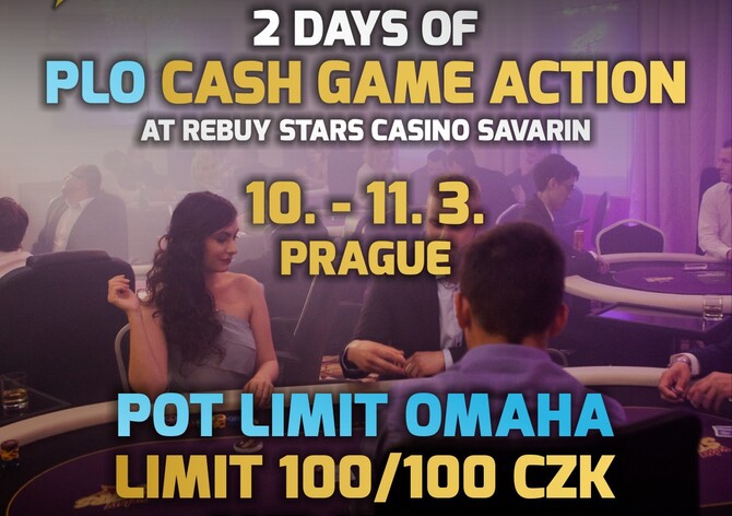 PLO Cash Game s blindy 100/100 Kč v RS Savarin už toto úterý a středu! 