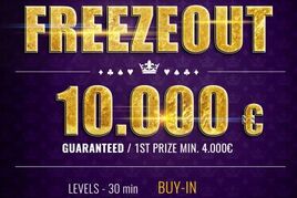 Tento pátek! Únorový Freezeout na Cínovci garantuje €10.000
