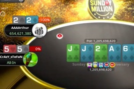 Z $11 až k $1,2M! &quot;AAAArthur&quot; zvítězil ve výročním Sunday Millionu!