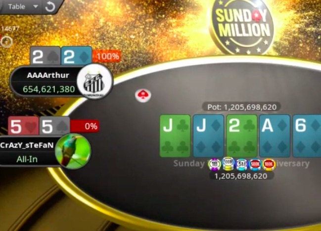 Z $11 až k $1,2M! "AAAArthur" zvítězil ve výročním Sunday Millionu!